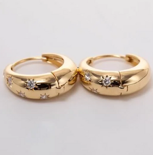 Fiorese Review - 18k yg lab diamond hoop earrings