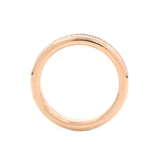 18K Yellow Gold Round Cut Lab Diamond Eternity Ring