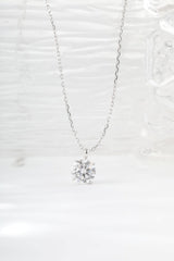 1 ct/ 2 ct Round solitaire 4-paw Pendant - MMR