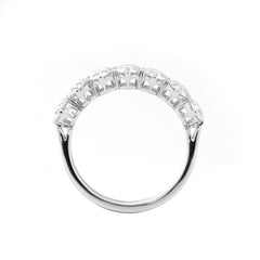 10K White Gold 4mm Round Brilliant Cut Lab Diamond Eternity Band - MMR