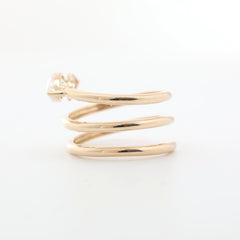 10K Yellow Gold 1ct Marquise Moissanite Solitaire Ring - MMR
