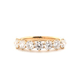 10K Yellow Gold Old European Cut Lab Diamond 7 Stone Ring - MMR