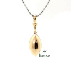 1.3–1.4ct Marquise Crushed Ice Cut Bottom Back Pendant - MMR