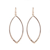 14K Rose Gold Nugget Earrings – Elegant Statement Design