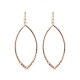 14K Rose Gold Nugget Earrings – Elegant Statement Design