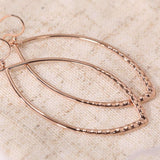 14K Rose Gold Nugget Earrings – Elegant Statement Design