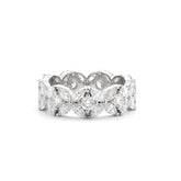 14K White Gold Marquise & Round Diamond Full Eternity Band (US6.75 Unresizable) - MMR