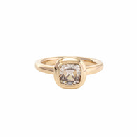 14K Yellow Gold 1.3 Carat OMC Diamond Bezel Wedding Ring (Ring Setting Only)