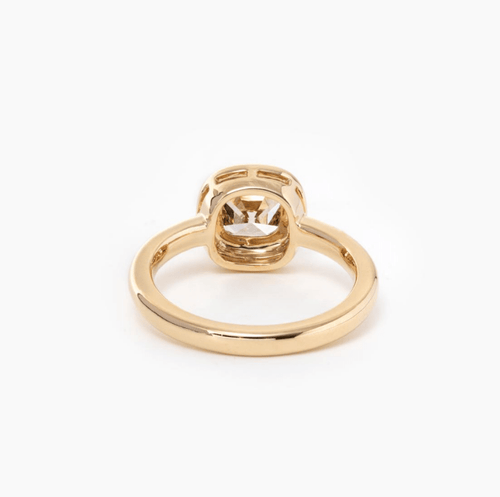 14K Yellow Gold 1.3 Carat OMC Diamond Bezel Wedding Ring