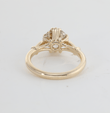 14k Yellow Gold 1.5 Carat Old European Cut Lab Grown Diamond Triple Prong Setting Vintage Wedding Ring