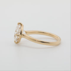 14K Yellow Gold 3.01ct Round Cut Lab Diamond Solitaire Ring - MMR