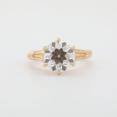 14K Yellow Gold 3.33ct Old European Cut Lab Diamond Solitaire Ring - MMR