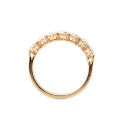14K Yellow Gold 3.5mm Old European Cut Lab Diamond Eternity Band - MMR