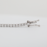 2mm Round Cut Lab Diamond 4 Prong Basket Tennis Bracelet Everyday Essential