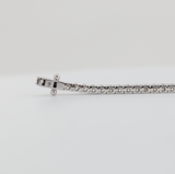2mm Round Cut Lab Diamond 4 Prong Basket Tennis Bracelet Everyday Essential