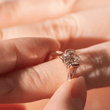 18K Yellow Gold 2ct Old Mine Cut Diamond Statement Wedding Ring