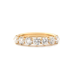 18K Yellow Gold 4mm Round Brilliant Cut Lab Diamond Eternity Band - MMR
