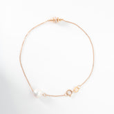 18K Yellow Gold Freshwater Pearl Chain Bracelet - MMR