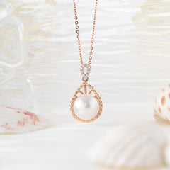 18K Yellow Gold Freshwater Pearl Pendant - MMR
