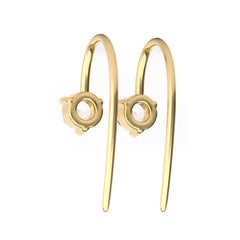 Rose Cut Lab diamond Threader Earrings