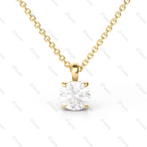 1 ct/ 2 ct Round solitaire 4-paw Pendant