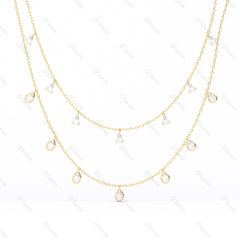 Seven Pear Necklace