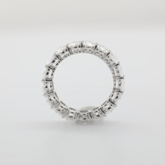 18K White Gold 5*3.5mm Oval Lab Diamond Eternity Ring