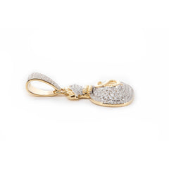 Round Lab Diamond Money Bag Pendant Necklace