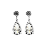 14K White Gold 10 ct tw Pear Shaped Lab Diamond Drop Stud Earrings
