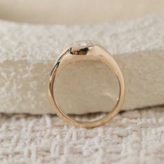 2ct Radiant Cut Bezel Set Solitaire Ring - MMR