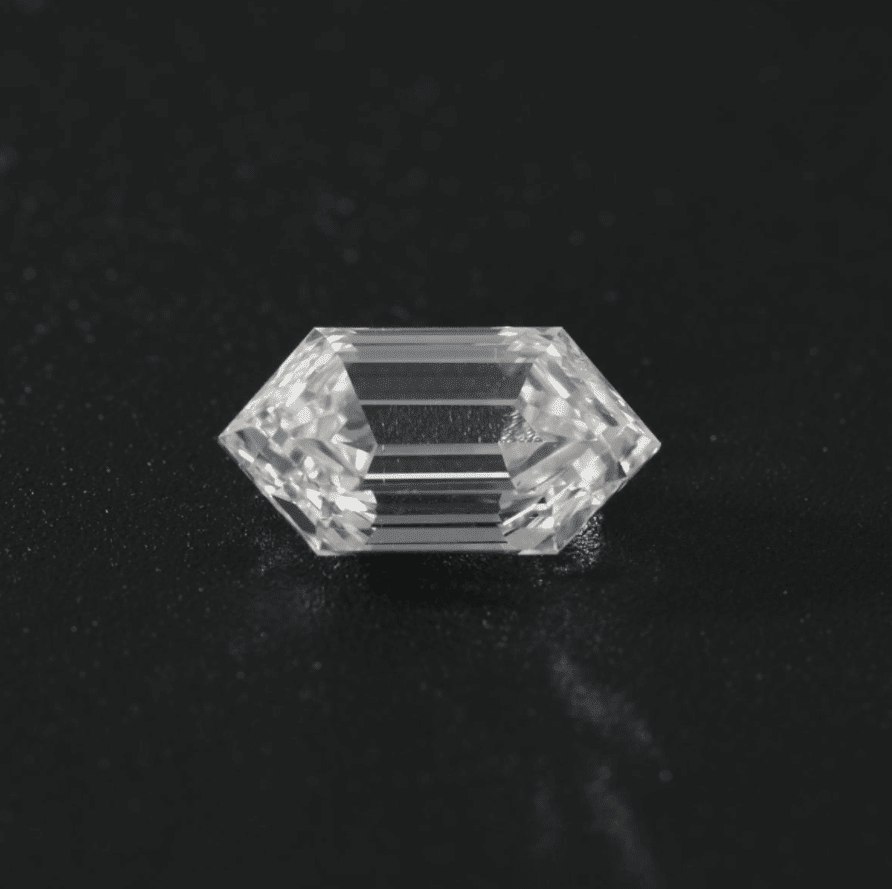 3ct Elongated Hexagonal Step Cut Lab Diamond EF VS NO.758 - MMR