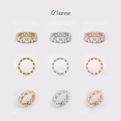 3x5mm Pear Shaped Stone Eternity Ring - MMR