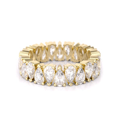 3x5mm Pear Shaped Stone Eternity Ring - MMR