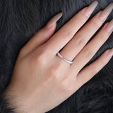 18K White Gold Round Cut Lab Diamond Wedding Ring Enhancer