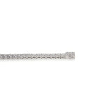 14K White Gold Round Cut Lab Diamond 4 Prong Basket Tennis Bracelet