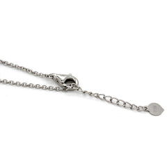 Platinum Oval Cut Lab Colombian Emerald Four-leaf Clover Lab Diamond Halo Necklace