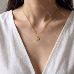 Asscher bezel Pendant - MMR