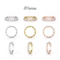 Baguette & Round Lab Diamond Eternity Band - MMR