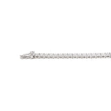 14K White Gold Round Cut Lab Diamond 4 Prong Basket Tennis Bracelet