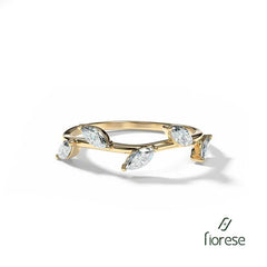 Laurel Marquise cut Stone Half Band - MMR