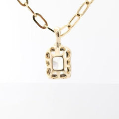 Molten Radiant Cut Lab Diamond Pendant - MMR