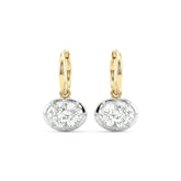 Oval Brilliant Lab Diamond Rhodium Plating Bezel Hoop - MMR