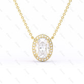 Oval Halo Pendant - MMR