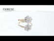 18K Yellow & White Gold Old European Cut and Old Mine Cut Moissanite Millegrain & Bezel Setting Statement Ring