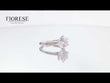 14K White Gold Round Diamond Floral Prongs Solitaire Engagement Ring (Ring Setting Only)