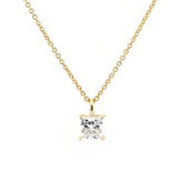 Princess cut Solitaire Pendant Necklace - MMR