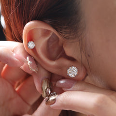 Round Brilliant Six - Prong Crown Setting Studs - MMR