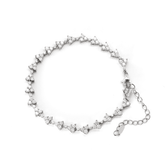 Round Lab Diamond Prong Basket Cluster Bracelet - MMR