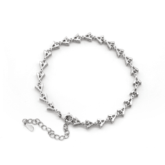 Round Lab Diamond Prong Basket Cluster Bracelet - MMR