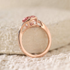 Round Shaped Stone Bypass Ring - MMR